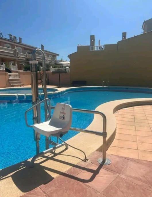 Bungalow Adaptado, Terraza Muy Grande Y Soleada. Gran Alacant Ngoại thất bức ảnh